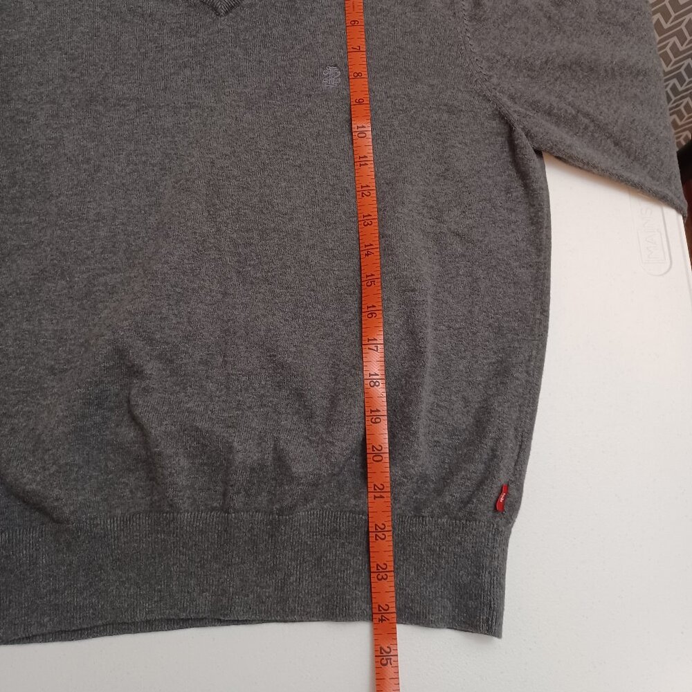 Women's IZOD Grey 100% Cotton Sweater Size Medium - Picture 7 of 8